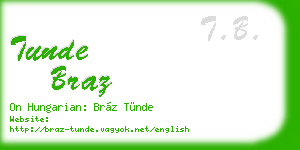 tunde braz business card